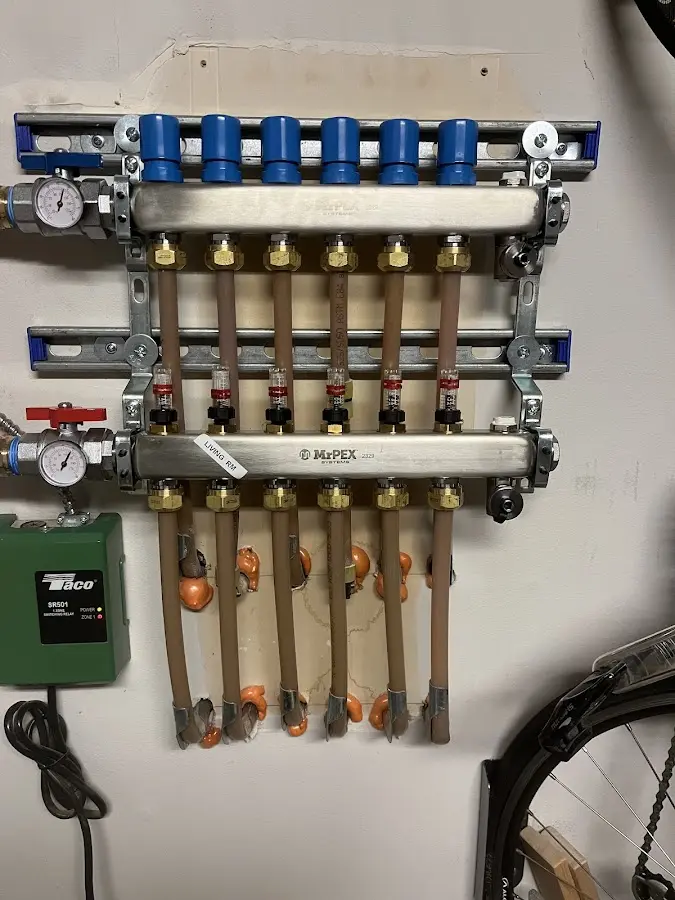 Plumber performing Gas Leak Detection at a residential property in Spindale